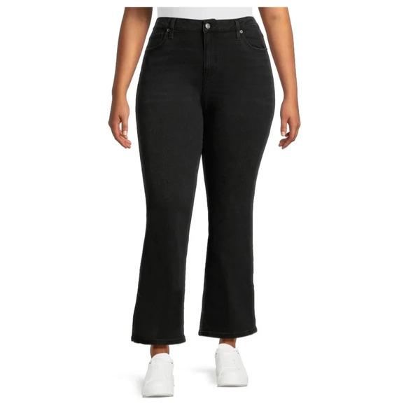 Time and Tru Women's Size 8 Mid Rise Bootcut Jeans Black Wash - Picture 1 of 7